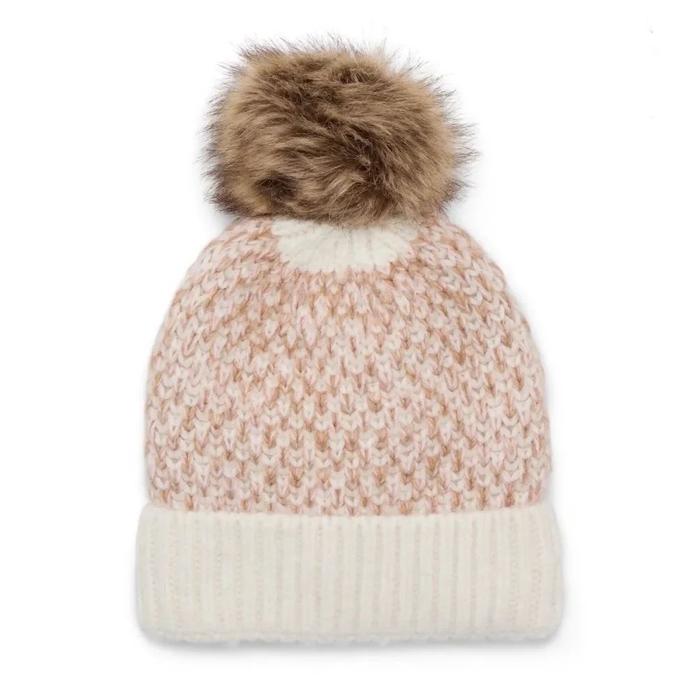 Women's Birdseye & Pointelle Beanie Winter Hats 2-Pack